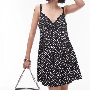 Topshop Polka Dot Mini Dress